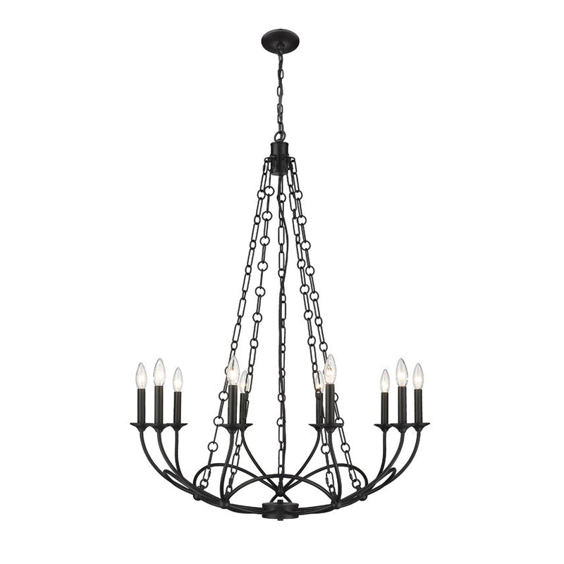 Arabella Candle-style   Circular Design Chandelier