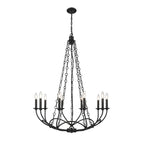 Arabella Candle-style   Circular Design Chandelier