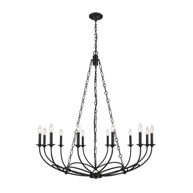 Arabella Candle-style   Circular Design Chandelier