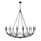 Arabella Candle-style   Circular Design Chandelier