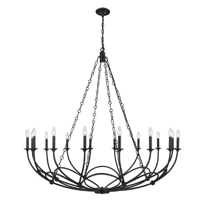 Arabella Candle-style   Circular Design Chandelier