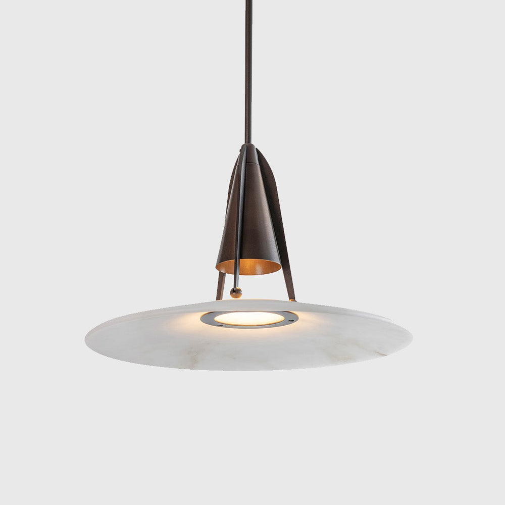 Aragon Pendant Light Alabaster & Fusion