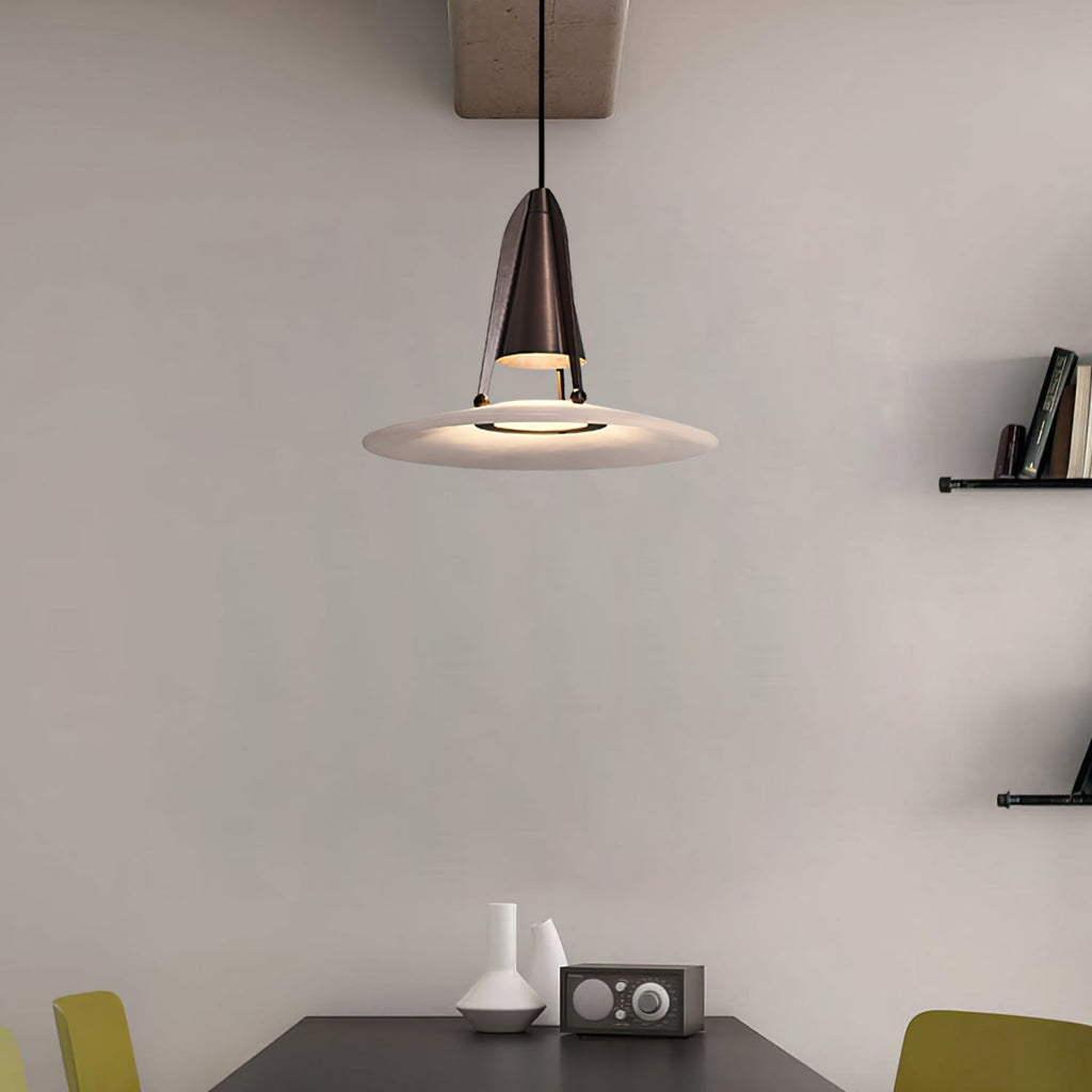 Aragon Pendant Light Alabaster & Fusion