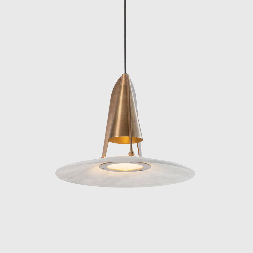 Aragon Pendant Light Alabaster & Fusion