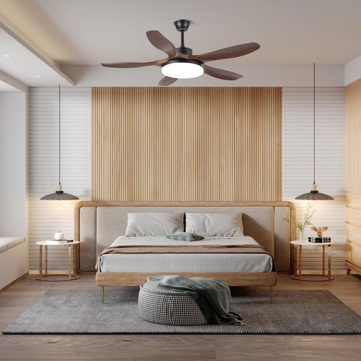 Nielsen Modern   Ceiling Fan Light 48/52 Livingroom