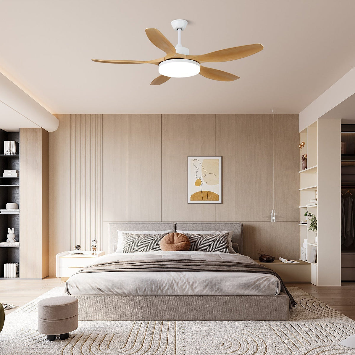 Nielsen Modern   Ceiling Fan Light 48/52 Livingroom