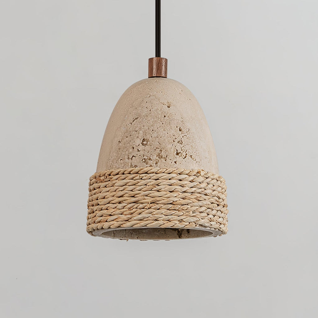 Arbor Minimalist Travertine Pendant Light