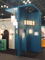 Lustra Chandelier LED 3-Lights Brass Modern