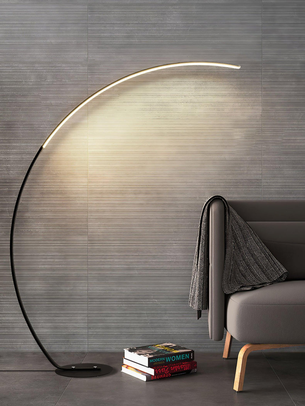 Zophaor Mid-Century Glass & Brass Wall Light