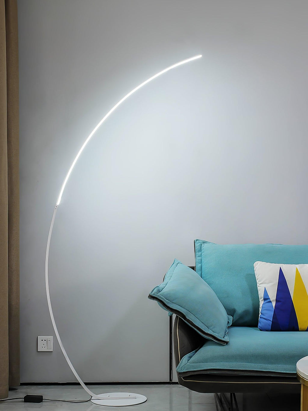 Zophaor Mid-Century Glass & Brass Wall Light