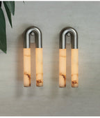 Arch Modern Alabaster & Metal Wall Light