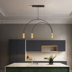 Solara Pendant Lamp Overlapping Cylinder Minimalist Dining Room