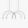 Solara Pendant Lamp Overlapping Cylinder Minimalist Dining Room