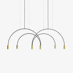 Solara Pendant Lamp Overlapping Cylinder Minimalist Dining Room