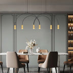 Solara Pendant Lamp Overlapping Cylinder Minimalist Dining Room