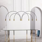 Solara Pendant Lamp Overlapping Cylinder Minimalist Dining Room