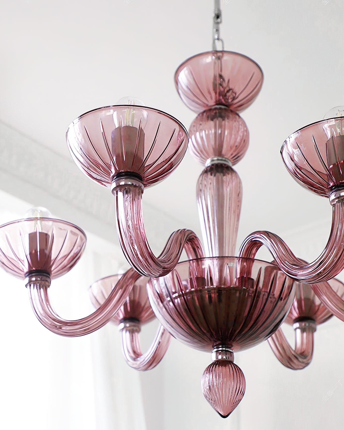 Lustra Chandelier Murano Glass Elegant Handcrafted
