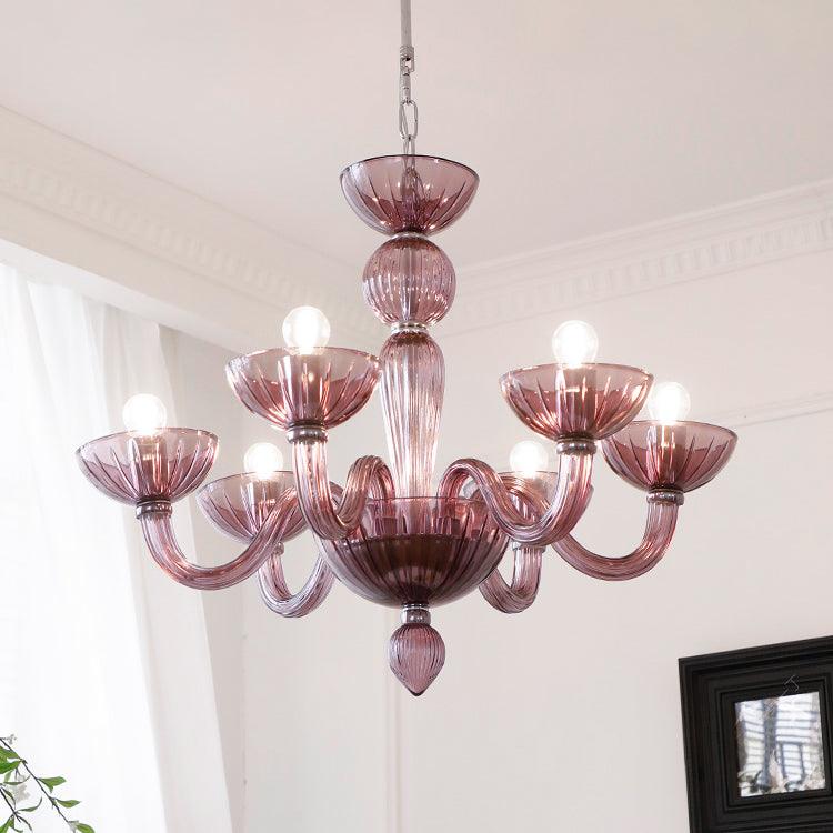 Lustra Chandelier Murano Glass Elegant Handcrafted