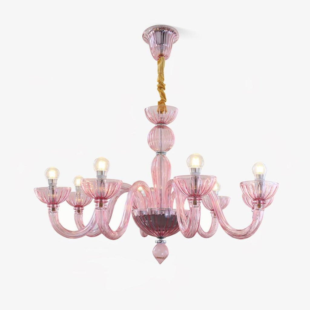 Lustra Chandelier Murano Glass Elegant Handcrafted