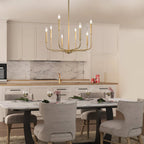 Ulfuvys Modern Candle Industrial Chandelier