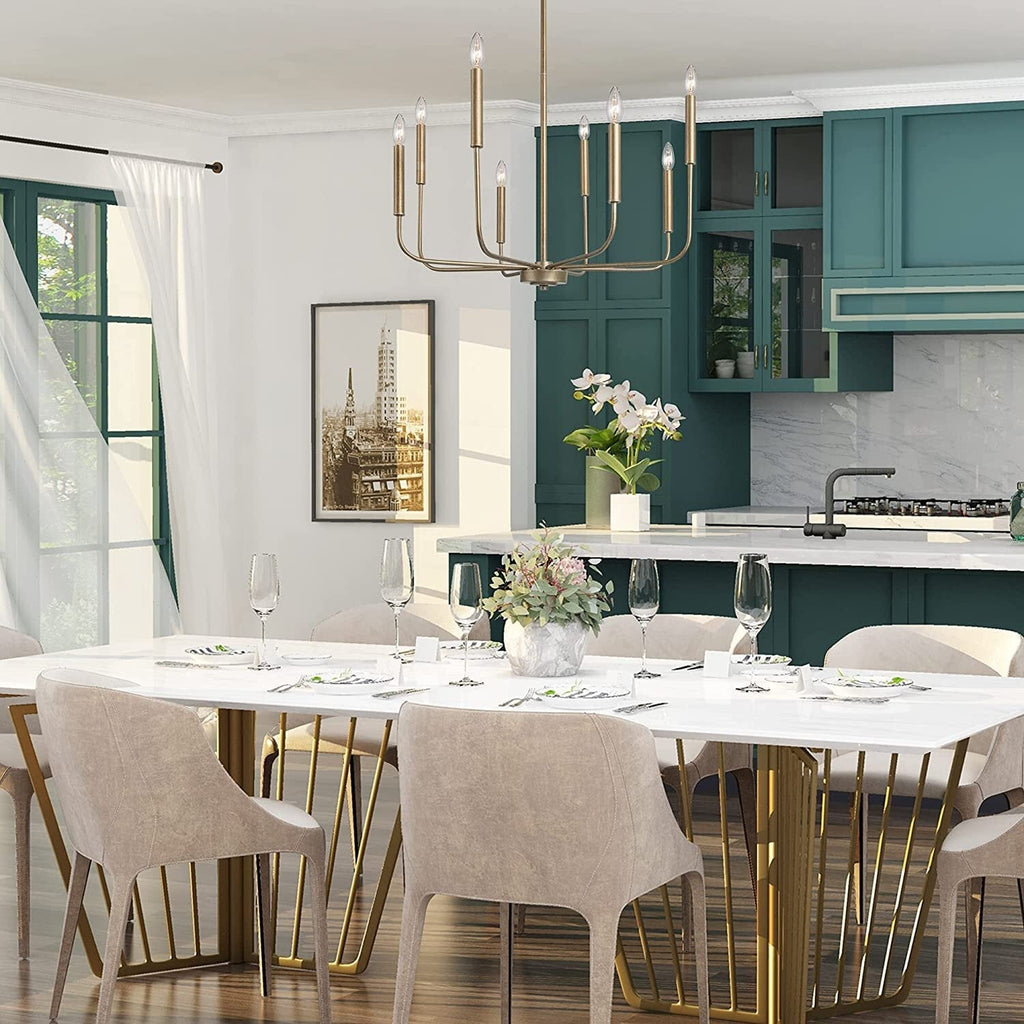 Ulfuvys Modern Candle Industrial Chandelier