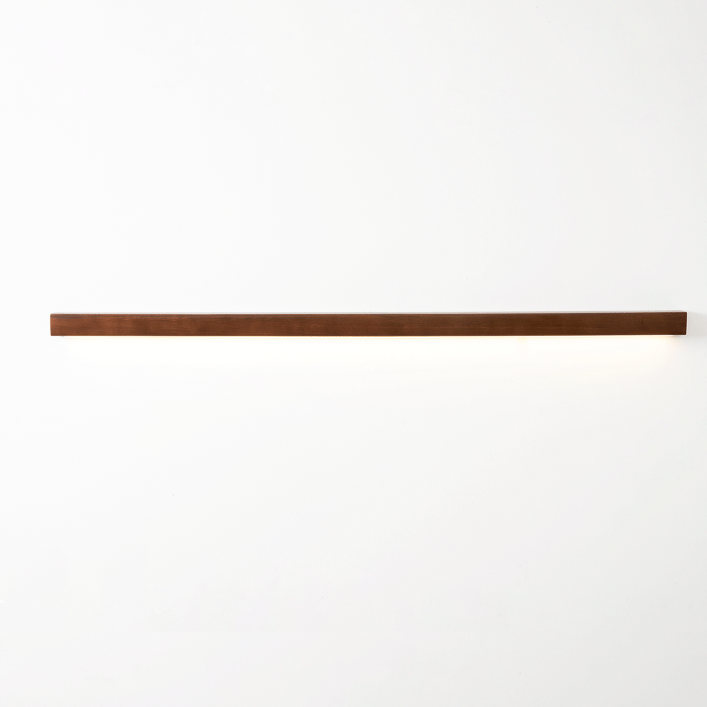 Lustra Wall Light Wood Linear Minimalist LED