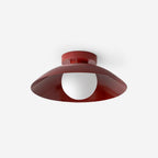 Ceiling Light in Canopy and Glass with Color Options