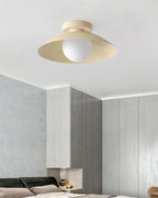 Ceiling Light in Canopy and Glass with Color Options