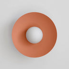 Ceiling Light in Canopy and Glass with Color Options