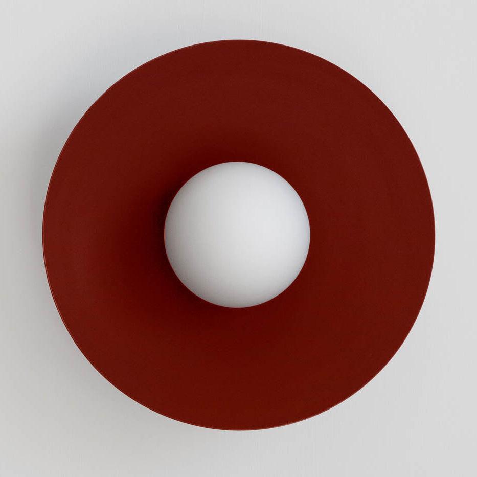 Ceiling Light in Canopy and Glass with Color Options