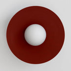 Ceiling Light in Canopy and Glass with Color Options