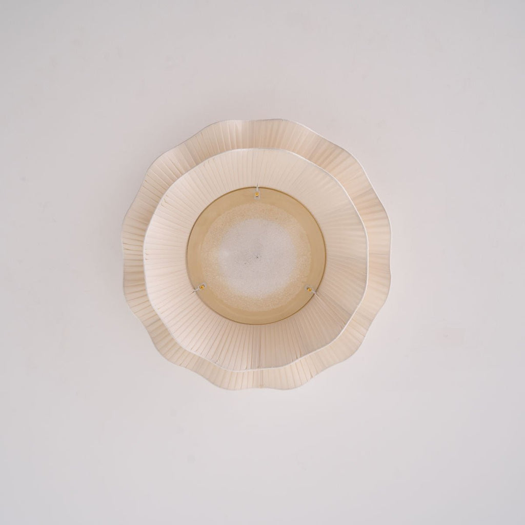 Ritta  Fabric Wave Ceiling Light Brass - image 7