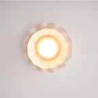 Ritta  Fabric Wave Ceiling Light Brass - image 8