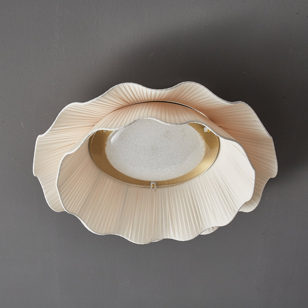 Ritta  Fabric Wave Ceiling Light Brass - image 13