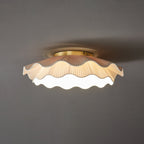 Ritta  Fabric Wave Ceiling Light Brass - image 14