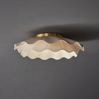 Ritta  Fabric Wave Ceiling Light Brass - image 15