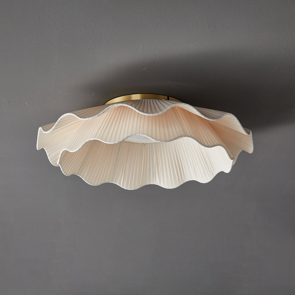 Ritta  Fabric Wave Ceiling Light Brass - image 17