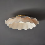 Ritta  Fabric Wave Ceiling Light Brass - image 18