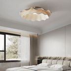 Ritta  Fabric Wave Ceiling Light Brass - image 2