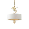 Drum  Golden Branches Crystal Decoration Pendant Light