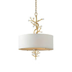 Drum  Golden Branches Crystal Decoration Pendant Light