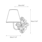 Alvuvys Modern Premium Elegance Fabric Wall Lamp