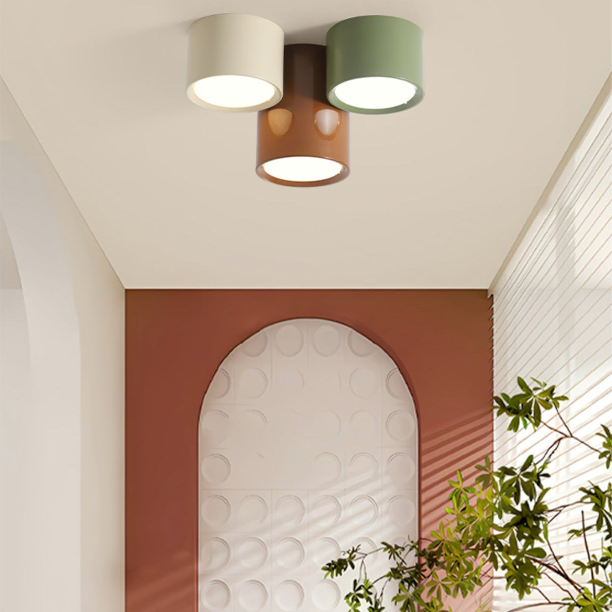 Aria  Combination Ceiling Light Colorful