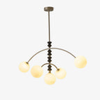 Cucarara Traditional Nordic Art Arc Wood Chandelier
