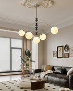 Cucarara Traditional Nordic Art Arc Wood Chandelier