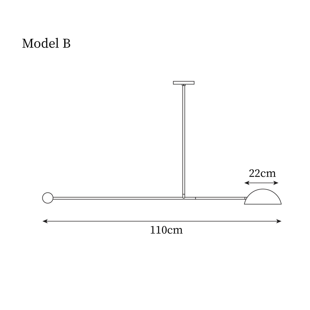 Orbital Balance Modern Linear Pendant Light