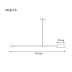 Orbital Balance Modern Linear Pendant Light