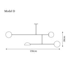 Orbital Balance Modern Linear Pendant Light