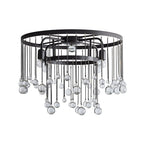 Fljotuvyo Postmodern Luxury Brass Crystal Flush Mount Ceiling Lamp