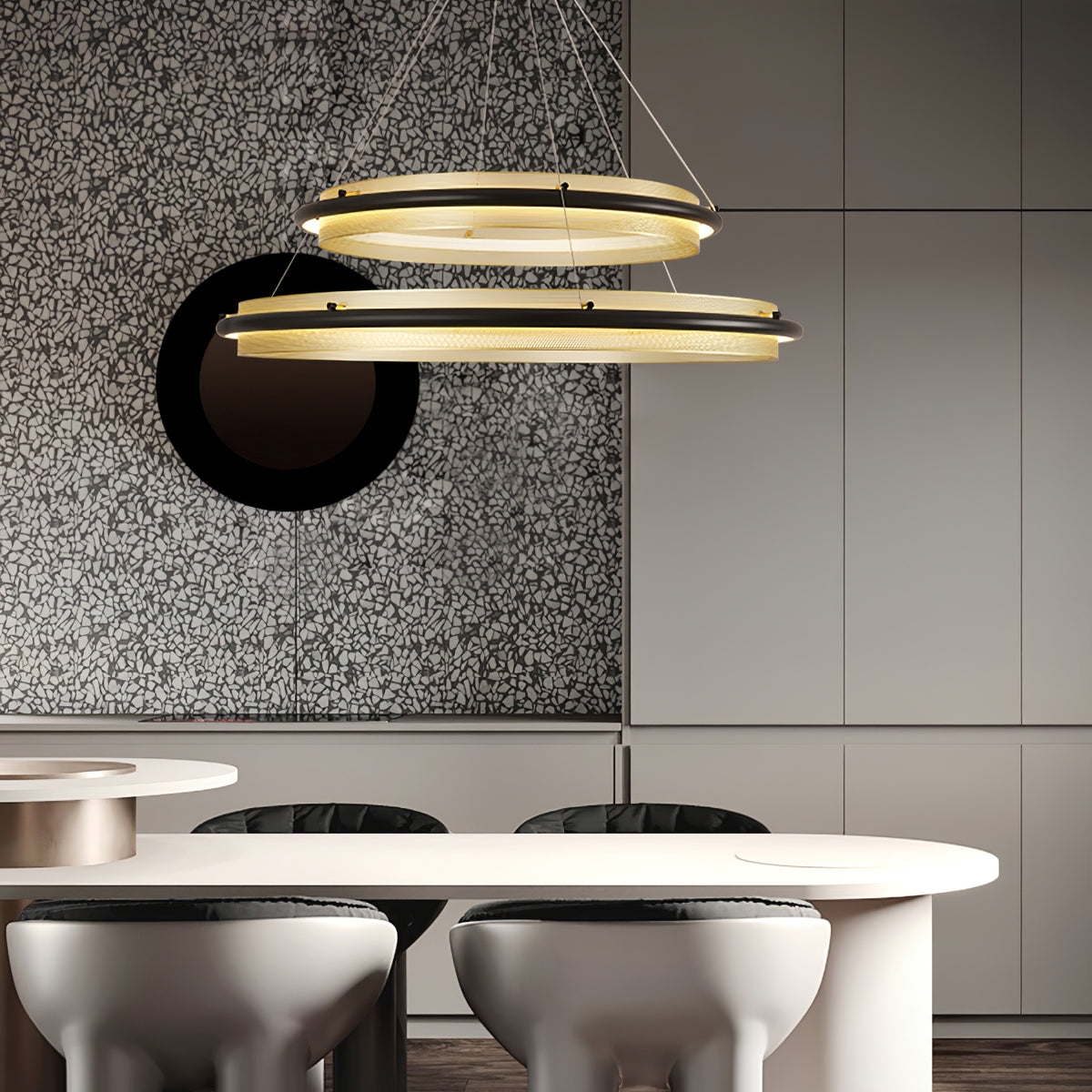 Himinuvyo Modern Minimalist LED Acrylic Chandelier